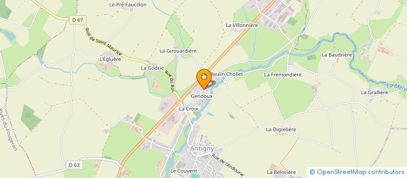 localisation de l'entreprise MADAME NOELLE ROBIN  ANTIGNY