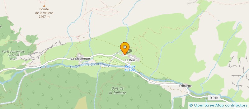localisation de l'entreprise MADAME NOELLE RUFFIER-DES-AIMES à CHAMPAGNY-EN-VANOISE