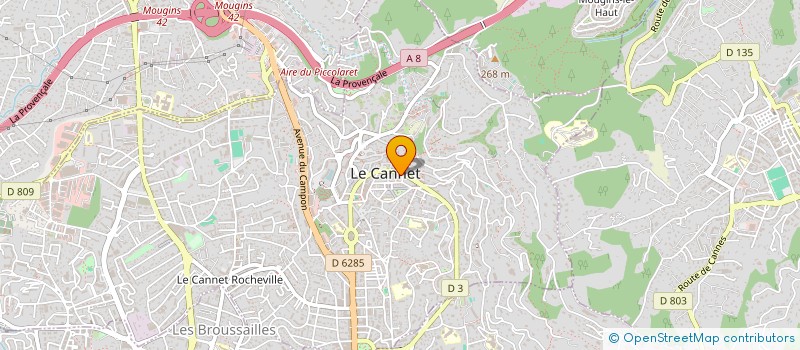 localisation de l'entreprise MADAME NOELLE SANTONI à LE CANNET