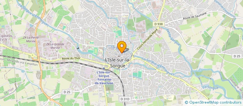 localisation de l'entreprise MADAME NOELLE TREILLE DE GRANDSAIGNE  L'ISLE-SUR-LA-SORGUE