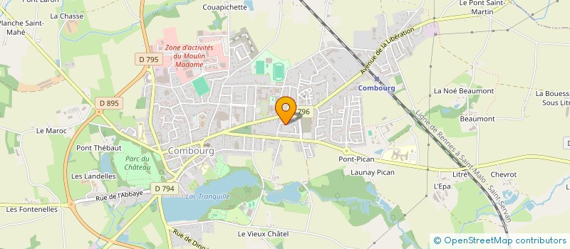 localisation de l'entreprise MADAME NOELLE URVOY  COMBOURG