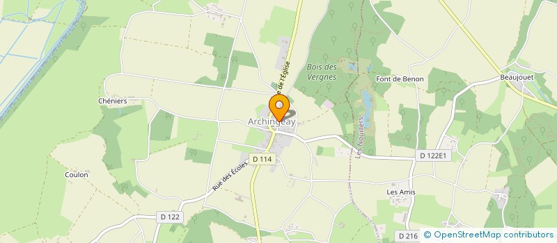 localisation de l'entreprise MADAME NOELLIE BARBOSA DA SILVA  ARCHINGEAY