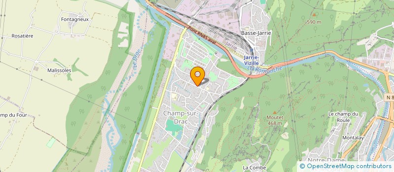 localisation de l'entreprise MADAME NOELLIE BROUSSE  CHAMP-SUR-DRAC