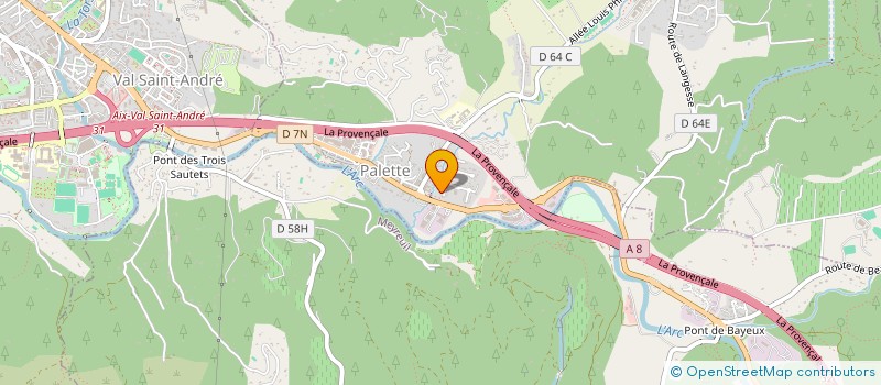 localisation de l'entreprise MADAME NOELLIE LEJEUNE  LE THOLONET