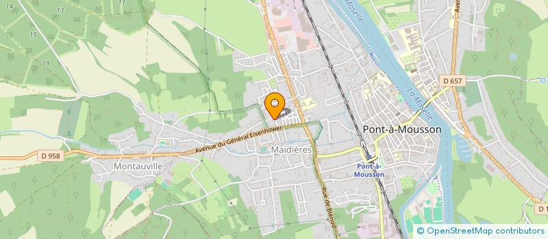 localisation de l'entreprise MADAME NOELLIE MONTRESOR  PONT-A-MOUSSON