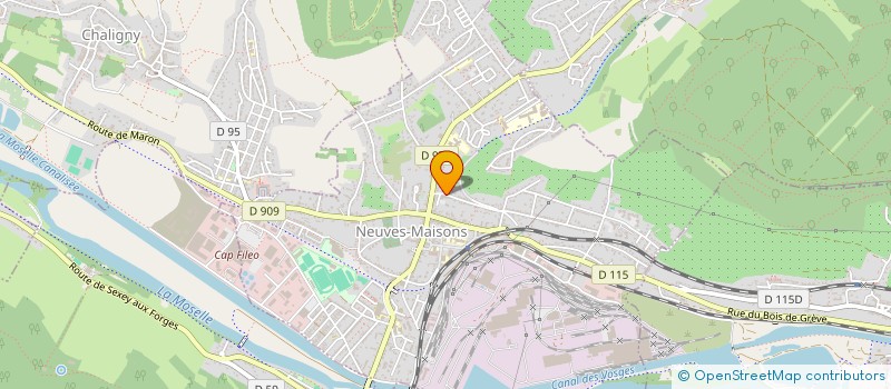 localisation de l'entreprise MADAME NOELLIE TISSERAND  NEUVES-MAISONS