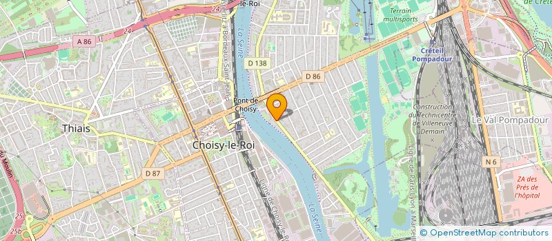 localisation de l'entreprise MADAME NOELLY OGNONGO-IBIAHO  CHOISY-LE-ROI