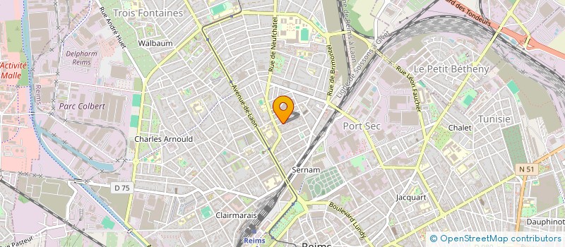 localisation de l'entreprise MADAME NOELY MAKELE  REIMS