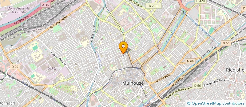 localisation de l'entreprise MADAME NOEMI GAGLIARDI  MULHOUSE