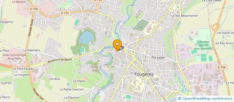 localisation de l'entreprise MADAME NOEMI PELLEGRIN  FOUGERES