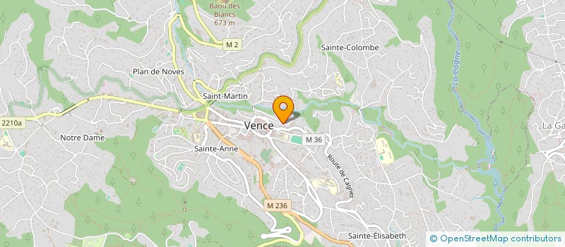localisation de l'entreprise MADAME NOEMI TODARO à VENCE