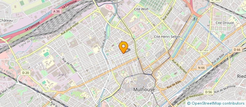 localisation de l'entreprise MADAME NOEMIE BAUMGARTNER  MULHOUSE