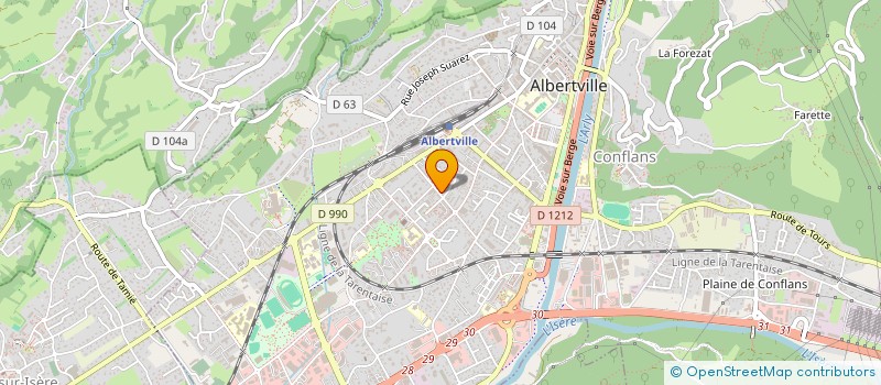 localisation de l'entreprise MADAME NOEMIE BEAUCARNY  ALBERTVILLE