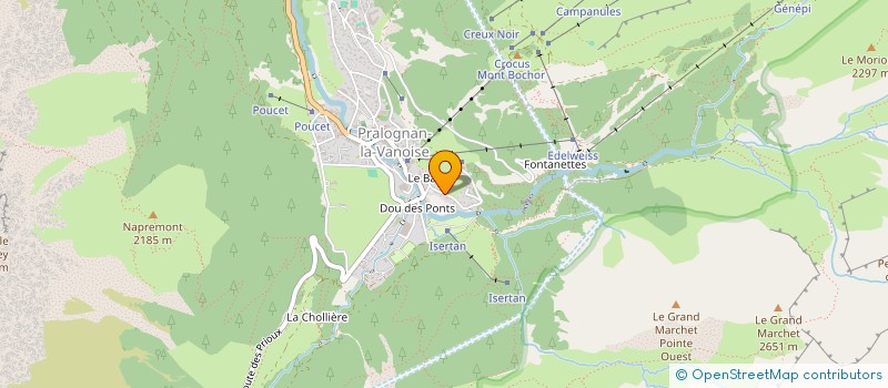 localisation de l'entreprise MADAME NOEMIE BEAUDOIN-LANDRY  PRALOGNAN-LA-VANOISE