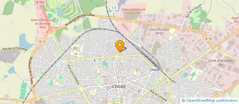 localisation de l'entreprise MADAME NOEMIE BECCAVIN à CHOLET
