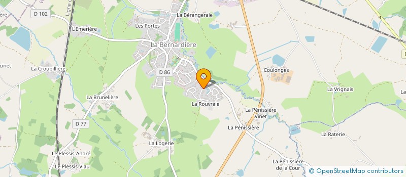 localisation de l'entreprise MADAME NOEMIE BERANGER  CUGAND-LA-BERNARDIERE