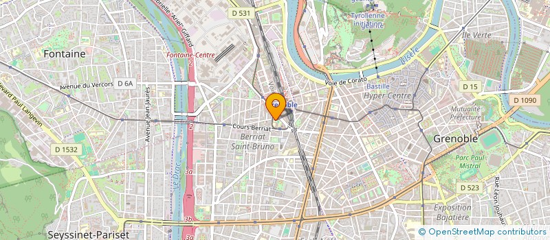 localisation de l'entreprise MADAME NOEMIE BERGERON  GRENOBLE