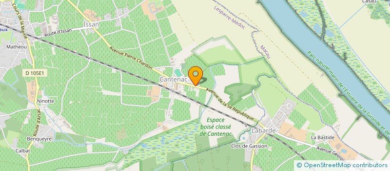 localisation de l'entreprise MADAME NOEMIE BERNARD  MARGAUX-CANTENAC