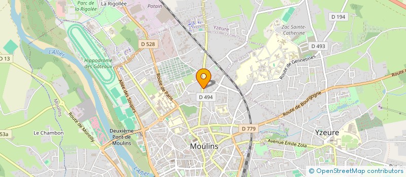 localisation de l'entreprise MADAME NOEMIE BERTRAND à MOULINS