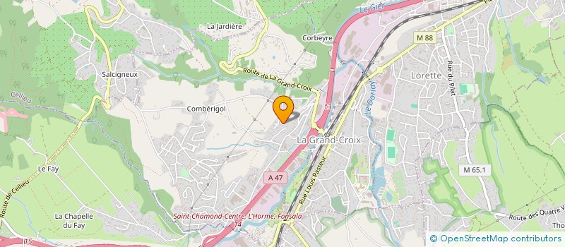 localisation de l'entreprise MADAME NOEMIE BOIRON  LA GRAND-CROIX