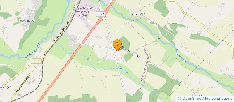 localisation de l'entreprise MADAME NOEMIE BONNET à CHASSENEUIL-SUR-BONNIEURE