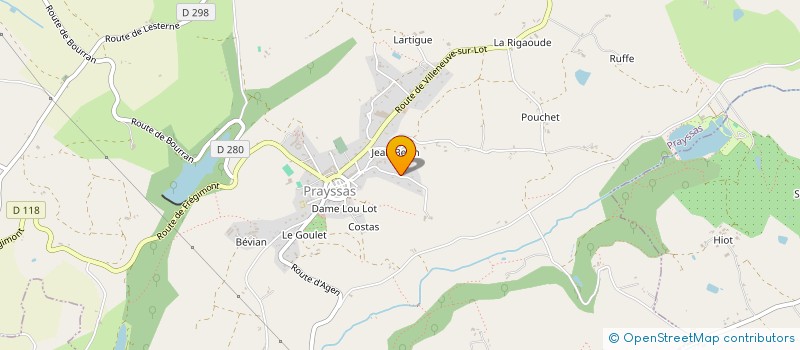 localisation de l'entreprise MADAME NOEMIE BONNETTAZ à PRAYSSAS