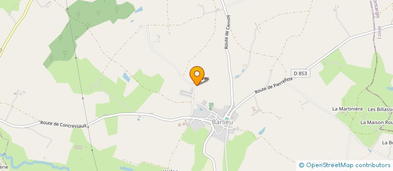 localisation de l'entreprise MADAME NOEMIE BOURDAGEAU  BARLIEU