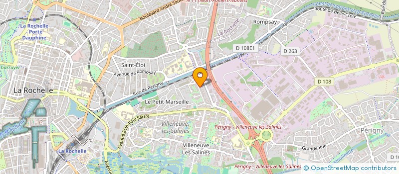 localisation de l'entreprise MADAME NOEMIE BRUGERE  LA ROCHELLE