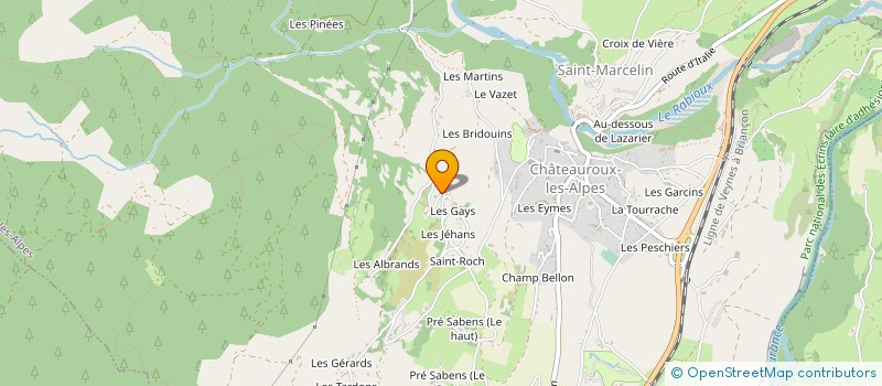 localisation de l'entreprise MADAME NOEMIE BRUN  CHATEAUROUX-LES-ALPES