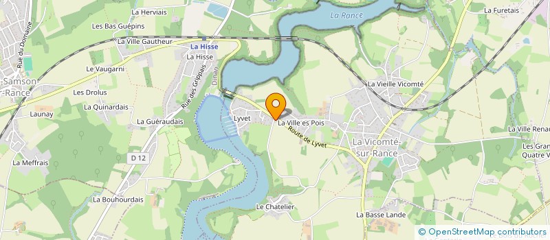 localisation de l'entreprise MADAME NOEMIE BURLOT  LA VICOMTE-SUR-RANCE