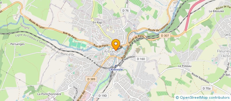 localisation de l'entreprise MADAME NOEMIE CAMPAGNA  L'ARBRESLE