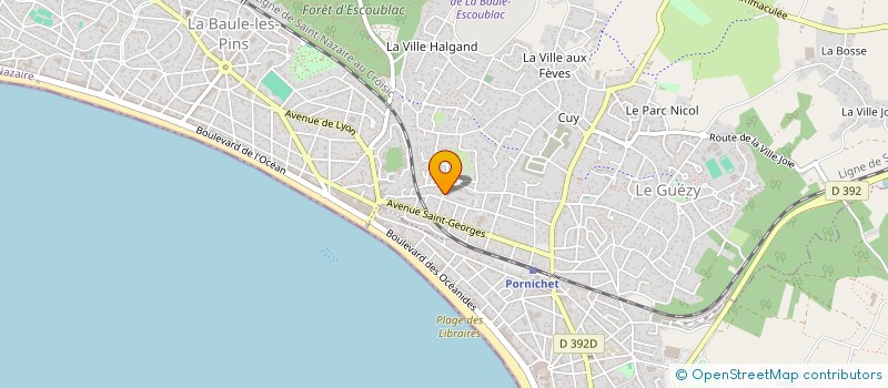 localisation de l'entreprise MADAME NOEMIE CASTEL à LA BAULE-ESCOUBLAC