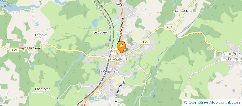 localisation de l'entreprise MADAME NOEMIE CELERIER  LA COQUILLE