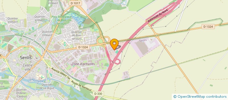 localisation de l'entreprise MADAME NOEMIE CHATEAU  SENLIS