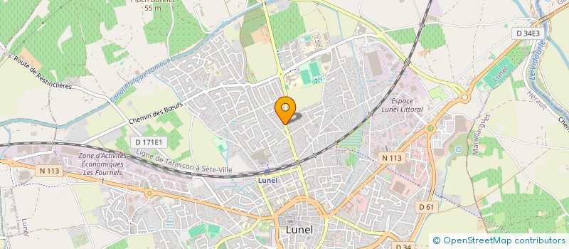 localisation de l'entreprise MADAME NOEMIE CHAUMET à LUNEL