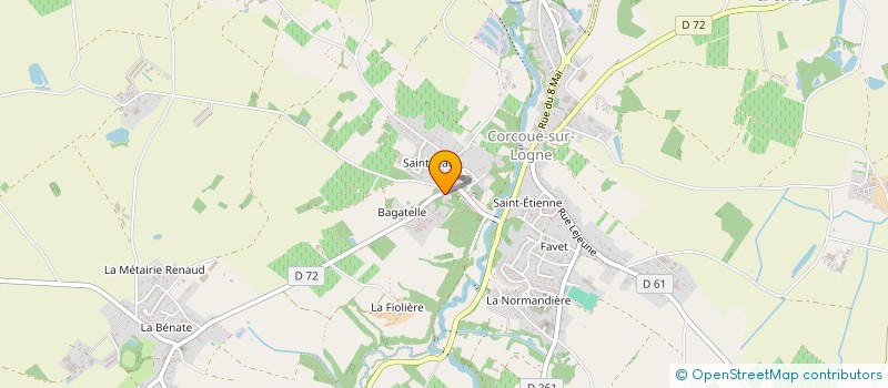 localisation de l'entreprise MADAME NOEMIE CHEVALIER  CORCOUE-SUR-LOGNE