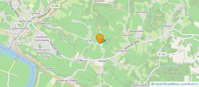 localisation de l'entreprise MADAME NOEMIE CORNOLLE  LANGOIRAN