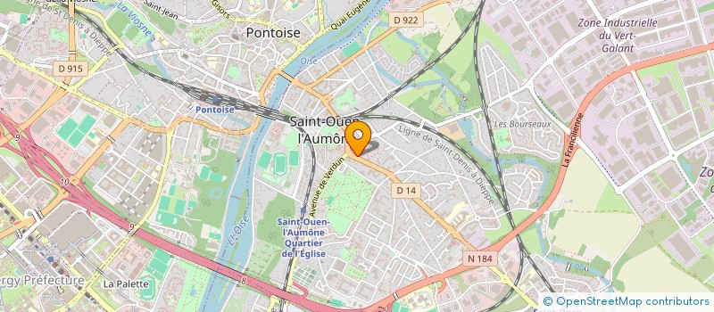 localisation de l'entreprise MADAME NOEMIE COTTIN à SAINT-OUEN-L'AUMONE