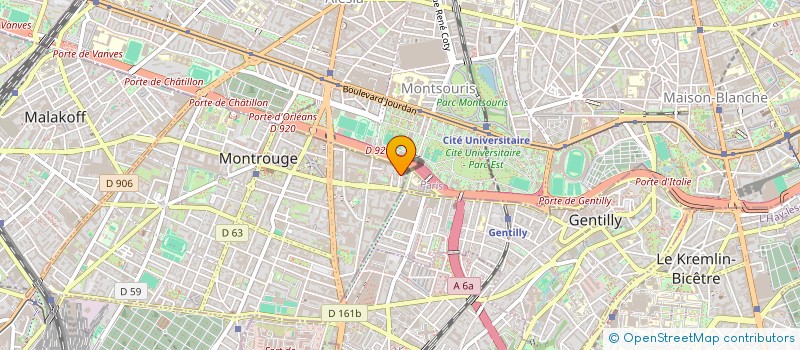 localisation de l'entreprise MADAME NOEMIE COUTANT  MONTROUGE