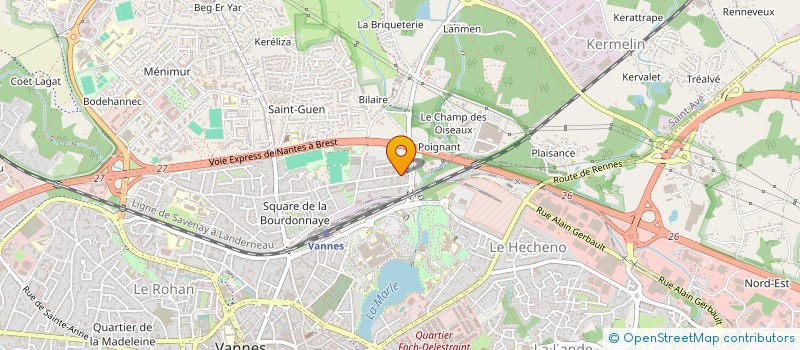localisation de l'entreprise MADAME NOEMIE DEFACQUE à VANNES