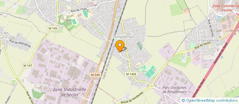 localisation de l'entreprise MADAME NOEMIE DEGREZE  TEMPLEMARS