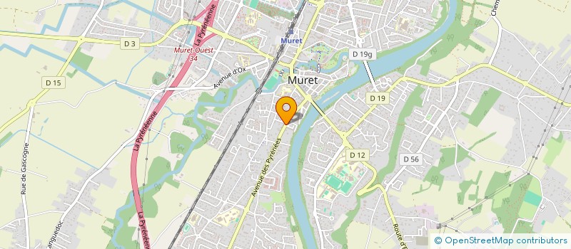 localisation de l'entreprise MADAME NOEMIE DELMAS  MURET