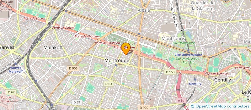 localisation de l'entreprise MADAME NOEMIE DELMET HUCHEROT  MONTROUGE