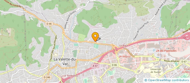 localisation de l'entreprise MADAME NOEMIE DEREU à LA VALETTE-DU-VAR