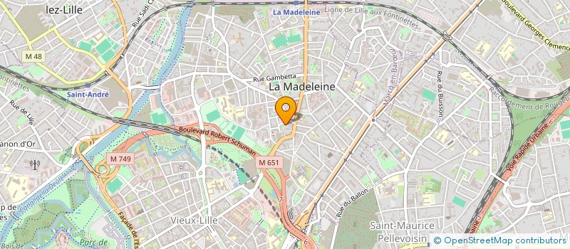 localisation de l'entreprise MADAME NOEMIE DRIESSENS à LA MADELEINE