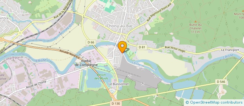 localisation de l'entreprise MADAME NOEMIE DRU à CHOISY-AU-BAC