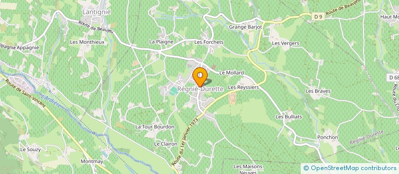 localisation de l'entreprise MADAME NOEMIE DUMORD  REGNIE-DURETTE