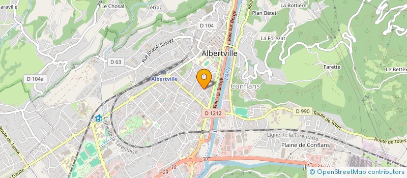 localisation de l'entreprise MADAME NOEMIE DURAND à ALBERTVILLE