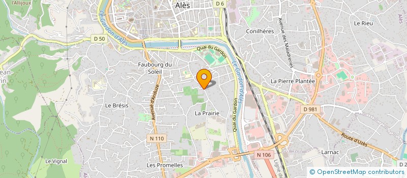 localisation de l'entreprise MADAME NOEMIE DUVAL  ALES