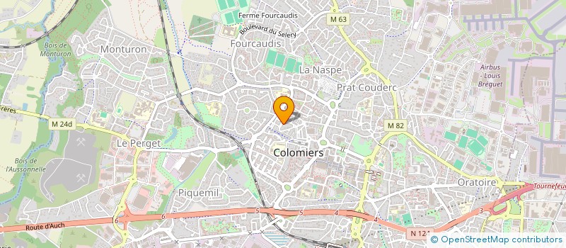 localisation de l'entreprise MADAME NOEMIE FREDOU à COLOMIERS